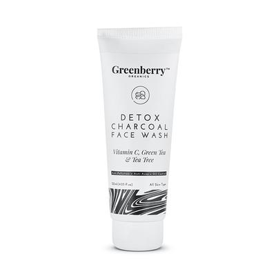 Greenberry Organics Face Wash - Detox Charcoal 120 ml - Face Wash & Cleansers