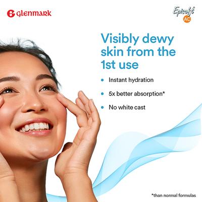 Glenmark Episoft AC Moisturizer with Sunscreen, SPF 30+ for Men and Women 125 gm - Day Cream