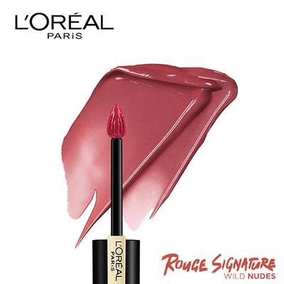 L'Oreal Paris Rouge Signature Matte Liquid Lipstick, 143 I Liberate 7 ml - Lipsticks