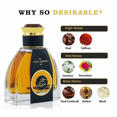 RIHANAH Oud Cambodi Perfume for Men 100 ml - Men Perfumes (Edt/Edp)