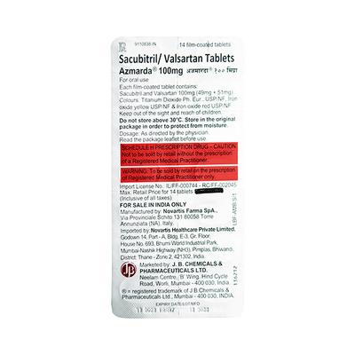Azmarda 100mg Tablet 14'S - Heart Failure-Ant