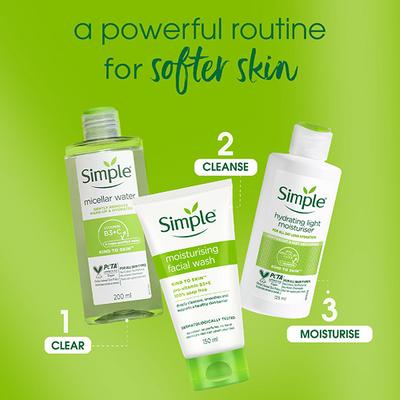 Simple Kind To Skin Moisturising Facial Wash 150 ml - Face Wash & Cleansers