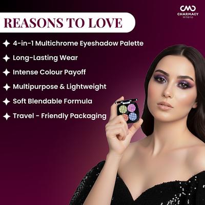 Charmacy Milano Insane Quad Eyeshadow Palette- 01 3.6 g - Eye Shadow Palettes