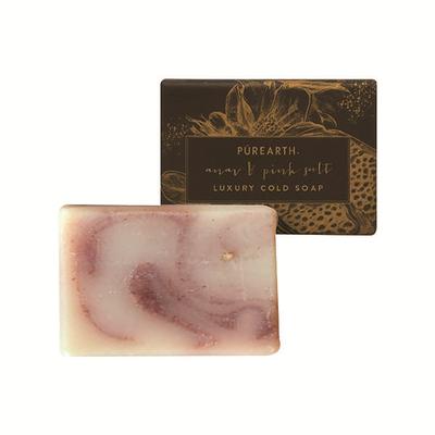 Purearth Anar & Pink Salt Luxury Cold Soap 100 gm - Soaps