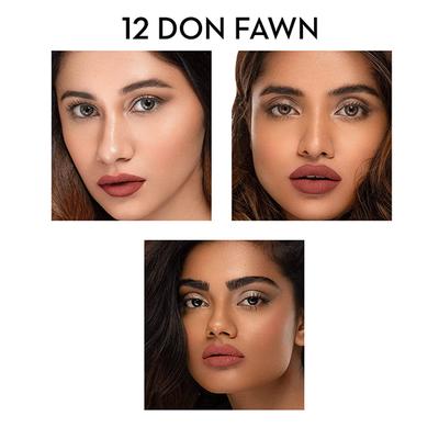 Sugar Cosmetics Smudge Me Not Liquid Lipstick - 12 Don Fawn 4.5ml - Liquid Lipsticks