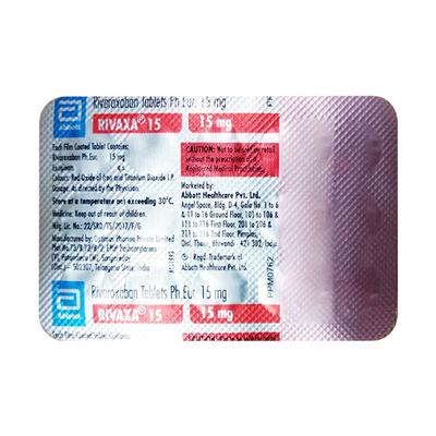RIVAXA 15 Tablet 15's - Blood Clot-Ant