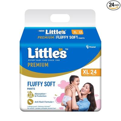Little's Premium Fluffy Soft Baby Pants (XL) 24 s - Diapers & Wipes
