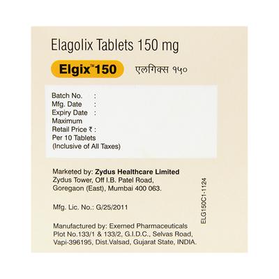 ELGIX 150 Tablet 10's - Uterus Conditions-Dut