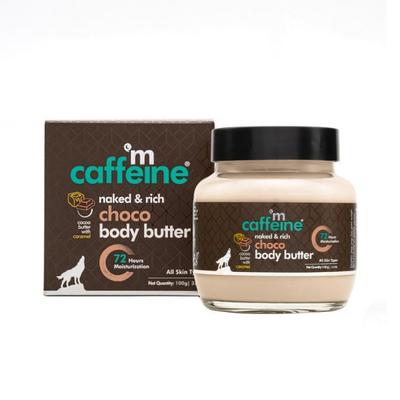 mCaffeine Choco & Shea Body Butter for 72Hrs Moisturization & Stretch Marks 100 gm - Body Butter