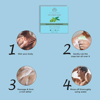 The Man Company De-stress Soap for Men 100gm each 2's - Soaps