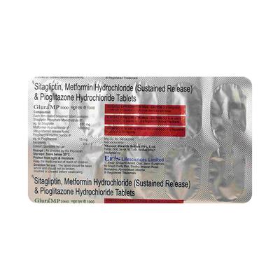 GLURA MP 1000 Tablet 10's - Diabetes-Ant