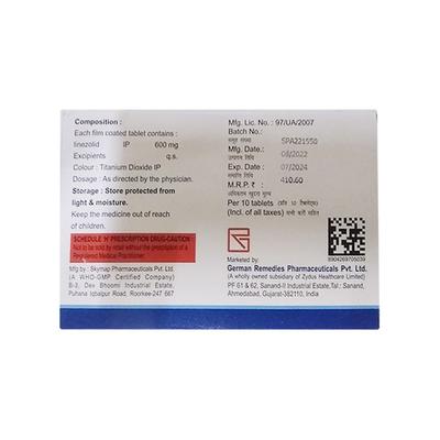 CUZIL 600 Tablet 10's - Bacterial Infections-OAB