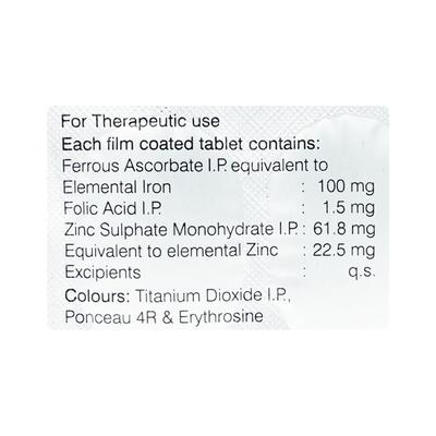 Huntred Z Tablet 10'S - Iron Supplement/Anaemia-Vma