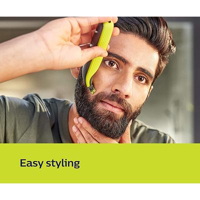 Philips Cordless OneBlade Hybrid Trimmer and Shaver with 3 Trimming Combs (QP2525/10) 1's - Trimmers
