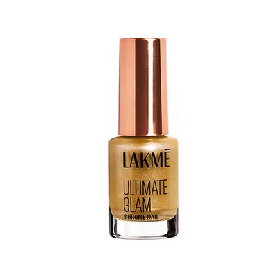 Lakme Ultimate Glam Chrome Nail Gold 6 ml - Nail Polish