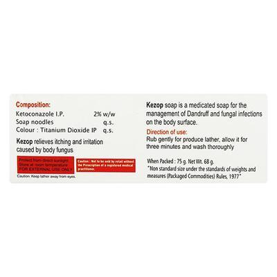 KEZOP Soap 75gm - Fungal Infections-Taa