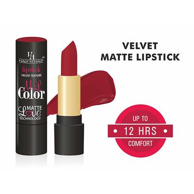 Half N Half Velvet Matte Texture Lipstick My Colour, Brave - Red 3.8 gm - Lipsticks