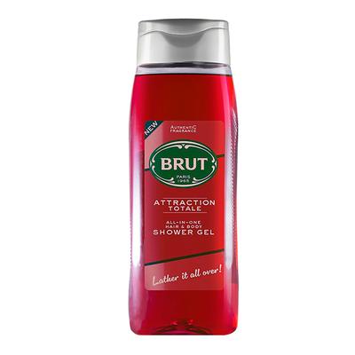 Brut Attraction Total All-In-One Hair & Body Shower Gel 500 ml - Shower Gels & Body Wash