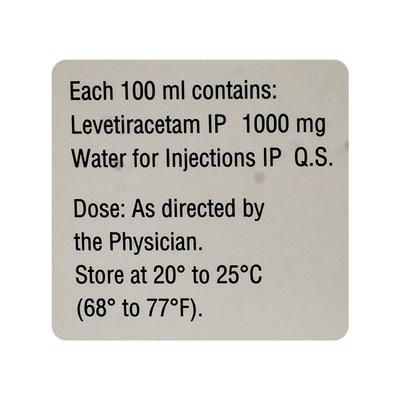 LEVERA RTU 1000 Infusion 100ml - Epilepsy/Convulsion-Ant