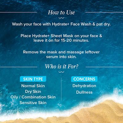 Aqualogica Hydrate Plus Sheet Mask 25 ml - Sheet Masks