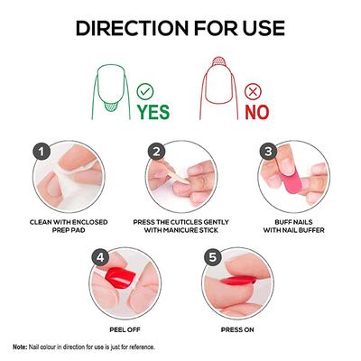 Renne Stick On Nails - BN 07 24's - Nail Care