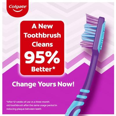 Colgate Zig Zag+ Anti-Bacterial Toothbrush - Soft (Pack of 6) - Toothbrushes
