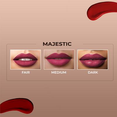 Colorbar Powerkiss Vegan Matte Lipcolor Transferproof Long-Lasting Hydrating Majestic-019 5ml - Liquid Lipsticks