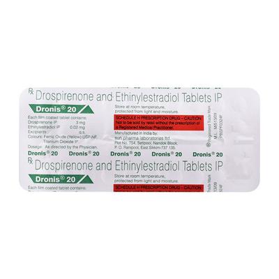 Dronis 20 Tablet 24'S - Contraception-Ora