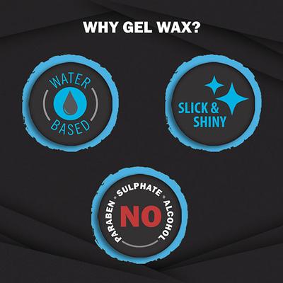 Set Wet Hair Wax For Men - Gel Waxt, Strong Hold, Perfect Slick and Shiny Wet Look, Strong Hold 60 gm - Hair Waxes