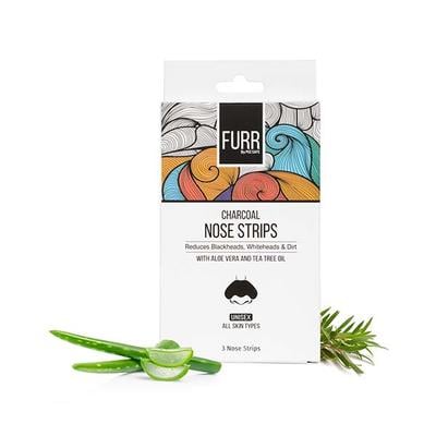 Furr Charcoal Nose StripsReduces Blackheads, Oil And DirtAloevera And Tea Tree 9's - Others