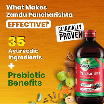 Zandu Pancharishta Digestive Tonic 450 ml - Digestive Care