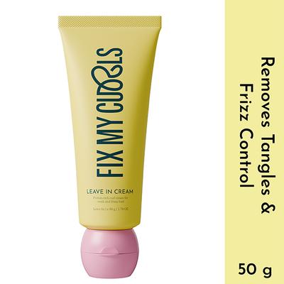 Fix My Curls Leave in Cream for Curly and Wavy Hair 50 gm - Hair Gels & Waxes