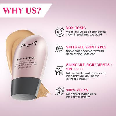House of Makeup Face Anything Luminous Skin Tint For Glass Skin - Fair Skin Tone (F-05) 35 ml - Bb & Cc Creams