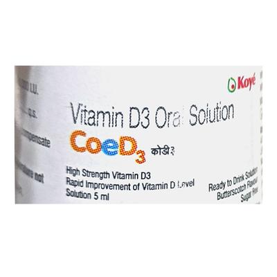 COE D3 SUGAR FREE BUTTERSCOTCH FLAVOUR Oral Solution 5ml - Supplements-Vit
