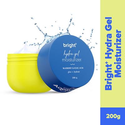 Aqualogica Bright+ Hydra Gel Moisturizer with Blueberry & Kojic Acid 200 gm - Face Moisturizers