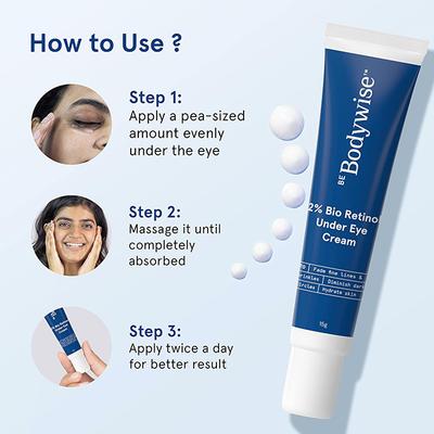 Be Bodywise 2% Bio Retinol Under Eye Cream 15 gm - Under Eye Creams & Serums