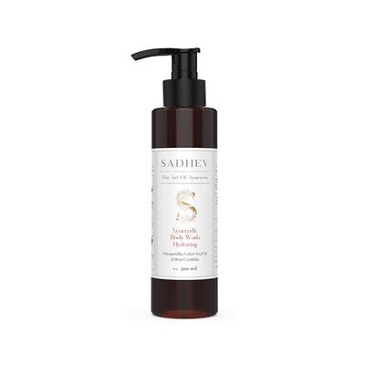 Sadhev Ayurvedic Body Wash Hydrating - Ashwagandha, Celery Seed Oil & Rosa Centifolia 200 ml - Shower Gels & Body Wash