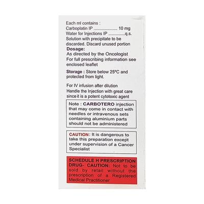 CARBOTERO 450mg Injection 45ml - Cancer Oncology-Cyt