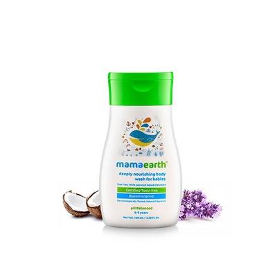 Mamaearth Deeply Nourishing Body Wash for Babies 100 ml - Baby Body Wash