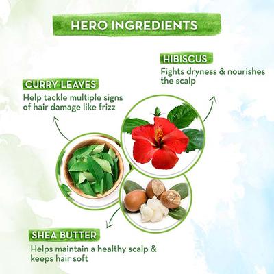 Mamaearth Hibiscus Damage Repair Conditioner With Hibiscus & Curry Leaves for Strong & Nourished Hair 250 ml - Conditioners