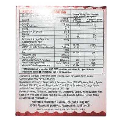 EYETAMIN STRAWBERRY & ORANGE FLAVOUR Gummies 30's - Supplements-Vam