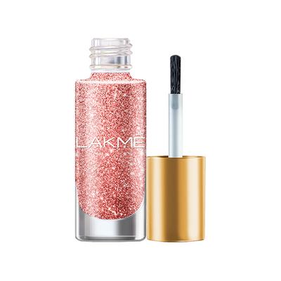 Lakme Glitterati Nail Berry Blush 6 ml - Nail Polish