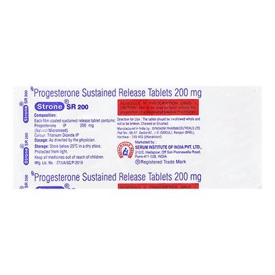 Strone SR 200mg Tablet 10'S - Hormonal Therapy-Oes