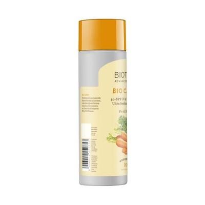 Biotique Bio Carrot 40+ SPF UVA/UVB Sunscreen Ultra soothing Face Lotion for All Skin Types 190 ml - Face Sunscreen