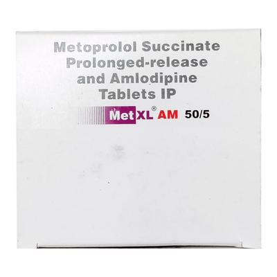 MET XL AM 50/5 Tablet 20's - Hypertension-Bet