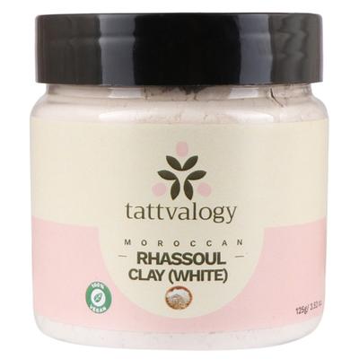 Tattvalogy Moroccan Rhassoul Clay (White) 125 gm - Masks & Peels