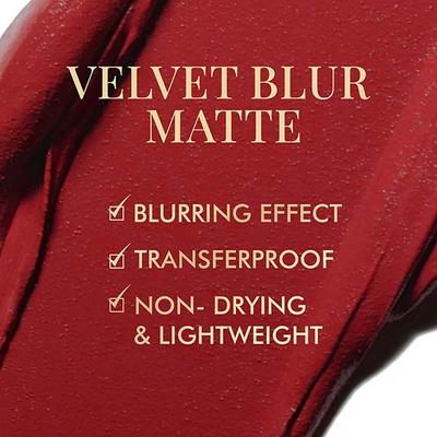 mCaffeine Shades Velvet Blur Matte Liquid Lipstick- 12 Hrs Stay & Lightweight- Passionate Crimson 4 ml - Liquid Lipsticks