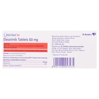 INVISTA 50mg Tablet 10's - Cancer Oncology-Cyt
