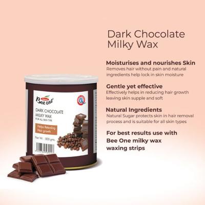 Bee One Dark Chocolate Milky Wax 800 gm - Shaving & Hair Removal