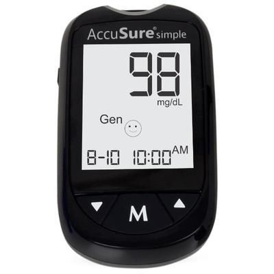 AccuSure Simple Glucose Meter Only - Blood Glucose Monitors/Strips